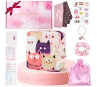 Desing Wish 21 Piezas Kit de Primer Período Niñas Estuche para Compresas Bolsa de Almacenamiento Servilletas Sanitarias Niña Regalos Neceser Mujer Viaje Maquillaje Bolsa de Aseo Navidad Cumpleaños