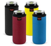 Desing Wish 4 Pezzi 12oz Slim Can Cooler Isolato Neoprene Antiscivolo Can Cover Riutilizzabile Can Sleeve Cooler Covers per Lattine Coke Soda Isolante Manicotto Bottiglia Forniture Feste Portabevande