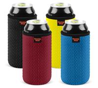 Desing Wish 4 Pezzi 16oz Can Cooler Isolato Neoprene Antiscivolo Can Cover Riutilizzabile Can Sleeve Cooler Covers per Lattine Coke Soda Isolante Manicotto Bottiglia Forniture Feste Portabevande