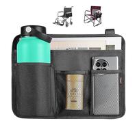 Desing Wish Borsa per Sedia a Rotelle con Tasche Borsa Stoccaggio per Bracciolo per Sedia a Rotelle Borsa Laterale per Bracciolo Anziani Disabili Borsa per Sedia a Rotelle Carrozzine Sedie Elettriche