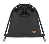 Desing Wish Custodia per cuffie, custodia leggera per il trasporto delle cuffie Custodia morbida da viaggio per cuffie aeree Cuffie da gioco Auricolari con archetto da collo (piccolo nero)