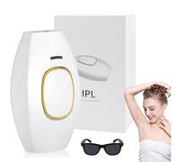 Desing Wish Epilatore Luce Pulsata IPL Epilatore Laser Donna Uomo 999.999 Flash Laser Hair Removal Dispositivo Depilazione Indolore con 2 Modalità Flash e 5 Intensità di Luce Viso Schiena Bikini