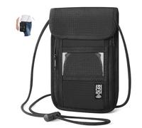 Desing Wish Portadocumenti da Viaggio Porta Passaporto Portadocumenti da Collo Donna Uomo Portamonete Borsello Portafoglio da Viaggi Piccolo Portapassassaporto Accessori Viaggio Aereo con Blocco RFID