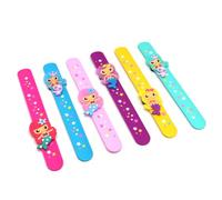 DESINIK Braccialetti a forma di sirena per bambini, regolabili e sicuri, in silicone, per feste in spiaggia/giochi in piscina, divertenti accessori per il nuoto (confezione da 6)