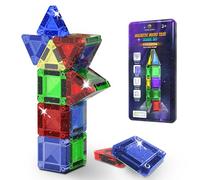 Desire Deluxe Micro Blocchi Magnetici - Gioco Educativo STEM da Viaggio per Bambini, Giocattolo Sensoriale Montessori Magnetico per Bambini e Bambine 3+ Anni (18 pezzi - Glitter)