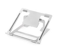 Desire2 Laptop Portable Travel Riser Stand With 6 Adjustable Angles Compatible with Apple MacBook, Laptop up to 15 inch - Aluminium Silver