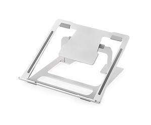 Desire2 Laptop Portable Travel Riser Stand With 6 Adjustable Angles Compatible with Apple MacBook, Laptop up to 15 inch - Aluminium Silver