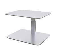 Desire2 Rialzo, Supporto per Monitor da scrivania in Acciaio al Carbonio, Accessorio ergonomico per Computer Desktop, Elegante Supporto per Monitor, Accessorio da scrivania Argento per Decorazione