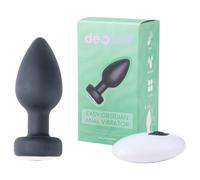 Desirel Easy Obsidian - vibratore anale wireless ricaricabile - nero