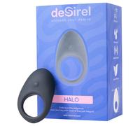 Desirel Halo - anello fallico vibrante intelligente - silicone nero