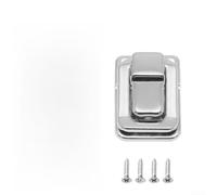 Desiumite 10 serrature retrò a levetta per scatole di legno, valigie, tronchi, chiavistello in ferro argento antico con viti, 3,8 x 2,5 cm, accessori decorativi e di lunga durata per fai da te