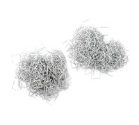 Desiumite 1000pcs 08mm Piatto In Acciaio Inox Caldo per Plastica Cucitrice Riparazione Fissaggio Pretagliato Saldatore Graffette per Paraurti Crack Staples Argento
