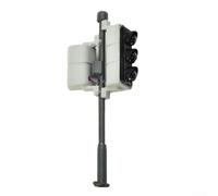 Desiumite 3 pezzi Gauge 00 H0 Scale Semafori con segnali pedonali, LED rossi gialli verdi, 1:72 accessori ferroviari per layout in scala OO, include