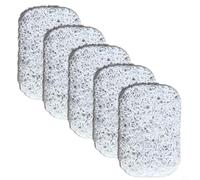 Desiumite 5 cuscinetti per sapone in PVC per asciugatura rapida, antiscivolo, per bagno e doccia, bianco, grigio, beige, con drenaggio (bianco)