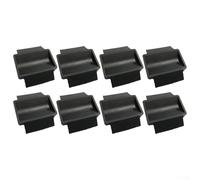 Desiumite 8 coppette in gomma per mobili, cuscinetti di fissaggio antiscivolo con scanalatura profonda, forte tecnologia di presa del pavimento, compatibili con divano, sedia, scrivania, letto, nero