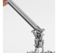 Desiumite 802/6C Set di punte per cacciavite elettrico a croce con gambo rotondo magnetico, teste PH0 PH1 PH2 per applicazioni ad alta durezza, 60-200 mm (60 x 4,5 x PH1)