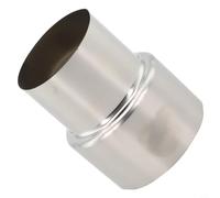 Desiumite Adattatore in acciaio inox per canna fumaria con connettore per canna fumaria per stufe a legna e sistemi di riscaldamento con diverse opzioni di scala (Ø60 mm/Ø50 mm)