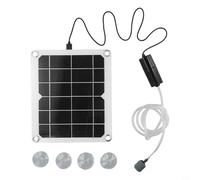 Desiumite Aeratore solare per laghetto da 20 W, per laghetti da esterni, silenzioso, ad energia solare, con 1 gorgogliatore di ossigeno, compatibile con laghetti da giardino e