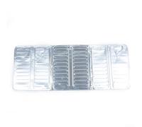 Desiumite Barriera paraschizzi di olio, protezione per stufa a gas, design regolabile a tre pannelli, protegge pareti, banconi, pavimenti, protegge dal grasso, antiaderente, facile da pulire