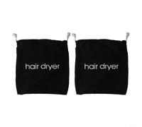 Desiumite Borsa per attrezzi di bellezza con coulisse per asciugacapelli e strumenti per lo styling, confezione da 2 pezzi, adatta alla maggior parte delle asciugatrici e arricciacapelli, pieghevole