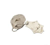 Desiumite Calibro per saldatura, set di raccordo per dispositivo di ispezione di gambe e gola, 2 pezzi, in acciaio inox, tascabile, gamma di 418 mm, con confezione