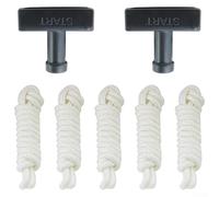 Desiumite Cavo di avviamento a strappo e kit di maniglia, 4 m per GX160 per tosaerba GX200 212cc, generatori, pulitori ad alta pressione, spazzaneve, 5 corde + 2 maniglie (5 mm)