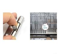 Desiumite Cerniera telescopica a molla in acciaio al carbonio rimovibile per armadio, bagno e gabbia per animali domestici, bullone da 6 mm, resistente alla ruggine, per una facile installazione