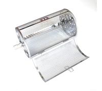 Desiumite Cestello rotante in acciaio inox per grigliare e arrostire con chicchi di caffè, pollo, patatine fritte, barbecue (F)