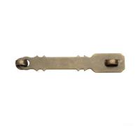 Desiumite Chiavistello antico per porte in legno, in ottone massiccio con design vintage, lunghezza 15 cm, distanza tra i fori di 13 cm, viti di montaggio incluse, compatibile con (bronzo)