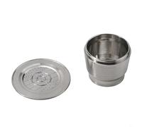 Desiumite - Cialde di caffè riutilizzabili in acciaio inox compatibili con macchine Nespresso, capsula filtrante in metallo 304 per preparazione dell'espresso (tipo normale)