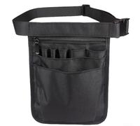 Desiumite Cintura porta attrezzi con 8 tasche in tessuto Oxford, con cinghia regolabile per girovita da 63 a 101 cm, colore: nero