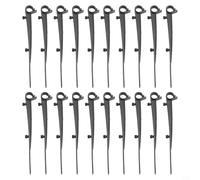 Desiumite Clip in plastica per grondaie, confezione da 20 pezzi per fissare le protezioni delle foglie lungo le grondaie, installazione consigliata ogni metro per un supporto costante