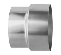 Desiumite Connettore per tubi per canna fumaria in acciaio inossidabile, adattatore per camino, riduttore per stufe a legna sistemi di riscaldamento con scala multipla Plus (Ø110 mm/Ø100 mm)