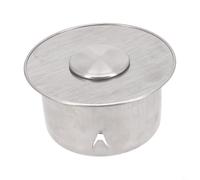 Desiumite Copertura per canna fumaria in acciaio inossidabile per tubi di stufa da 63 mm, 75 mm, 83 mm, 90 mm, 110 mm, chiusura per tubo fumario con soppressione e prevenzione degli odori, per una