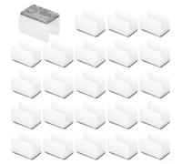 Desiumite Coprisedia con feltrini che offrono una protezione duratura contro i graffi del pavimento e il rumore della sedia in ambienti interni (24 bianco)