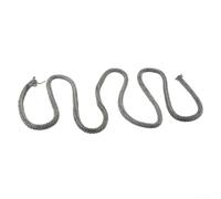 Desiumite Corda di tenuta per camino, 6 mm, in fibra di vetro, colore nero, per bruciatori a legna e stufe a fuoco, con opzioni di lunghezza da 2 m, 2,5 m, per sostituzione della porta della stufa e