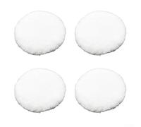 Desiumite Dischi lucidanti per ceretta auto, 12,7 cm, tamponi in lana artificiale, set da 4, per fibra ultra fine per la pulizia dei graffi, compatibili con tamponi e tamponi