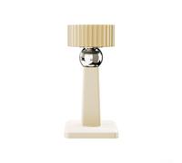 Desiumite Fermaporta anti-collisione, installazione senza fori, con forte tenuta magnetica, base in gomma morbida per uso in bagno e cucina, montaggio a ventosa a terra, compat (beige)