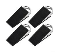 Desiumite Fermaporta in gomma antiscivolo, 4 pezzi, con manico in acciaio inox, per stabilità e presa su varie superfici, tra cui moquette, piastrelle e pavimenti in legno