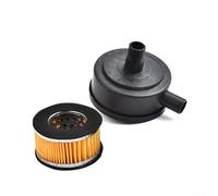 Desiumite Filtro compressore d'aria con filettatura maschio da 20 mm, silenziatore per ingresso porta, include elemento filtrante di ricambio, riduzione del rumore,