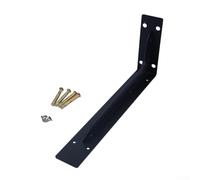 Desiumite Grande staffa per mensola, resistente, montaggio a parete, supporto galleggiante per borchie in legno, piano di lavoro e mensola con antiruggine con 8 viti incluse (35,6 cm)