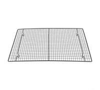 Desiumite Griglia di raffreddamento da cucina, vassoio in acciaio inox, design su tutti i lati, flusso d'aria efficiente, anche per cucinare torte, biscotti, verdure, ali di pollo, 27,5 x 25,5 cm, 26