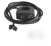 Desiumite Interruttore impermeabile da manubrio da 7/8 pollici per scooter elettrico ed ebike, pulsante di chiusura ON/OFF con perno di controllo dell'acceleratore, compatibile con 24 V/36 V/48 V, (2