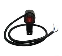 Desiumite Interruttore luce manubrio moto per faro 12 V impermeabile controllo on/off, compatibile con triciclo elettrico e off road bike
