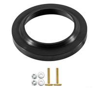 Desiumite Kit di guarnizioni per WC per camper, ricambio per modelli compatibili Thetford, in gomma nera con bulloni di fissaggio in ottone, 12,4 x 8,1 cm