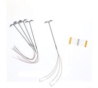 Desiumite Luci della piattaforma del modello 5Pcs con la lampada di via del LED per il calibro di Z scala 1: 200-1: 220, illuminazione bianca calda del layout ferroviario miniatura, accessori della