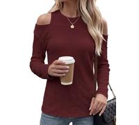 Desiumite Maglietta Donna Manica Lunga Collo Tondo Estiva Casual | Collo tondo classico, maniche lunghe protettive, taglio regular fit, ideale per estate, per stile casual