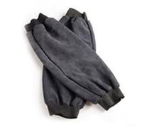 Desiumite Manicotti per saldatura in pelle per resistenza al calore e alla fiamma, in pelle bovina resistente, con cinghie regolabili e polsino elastico per una vestibilità sicura, 20 cm x 46 cm