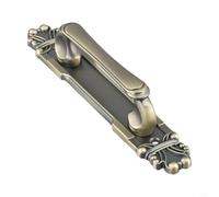 Desiumite Maniglia per porta in lega di alluminio con design antico europeo a vista per armadi, porte scorrevoli, mobili e cassetti, offre prestazioni resistenti alla ruggine (bronzo, 215 mm)