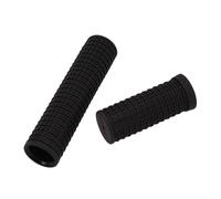 Desiumite Manopole antiscivolo per manubrio, comodo materiale ABS, adatto per mountain bike, strada e biciclette per bambini, nero, 120 mm coppia (impugnature corte)